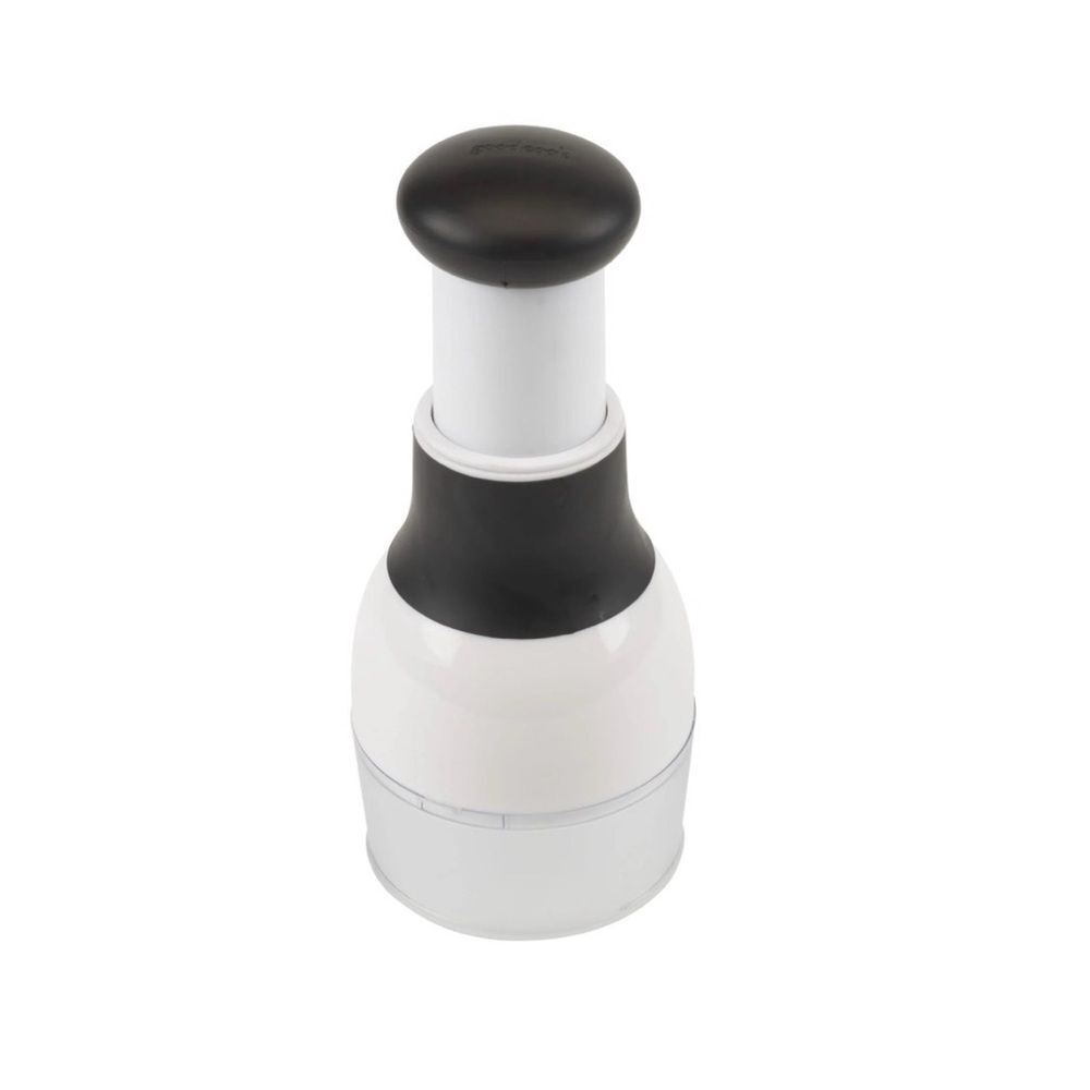 Touch Food Chopper, Stainless Steel Blades with Collection Cup, White